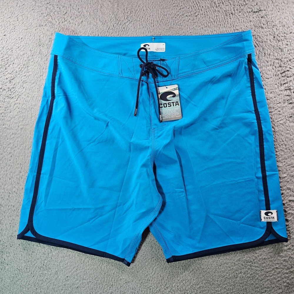 NWT Costa Swim Boards Trunks Shorts Men's Size‎ 40 - No Liner - Blue